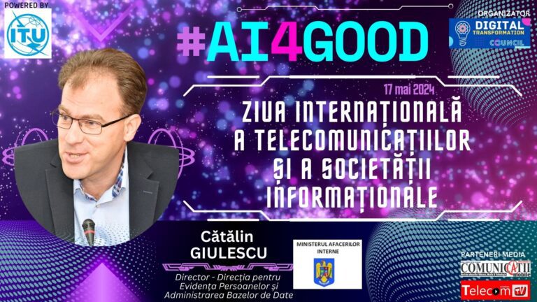Cătălin GIULESCU, MAI @ Conferința Ziua Internațională a Telecomunicațiilor și a Societății Informaționale: În momentul acesta starea civilă este complet digitalizată