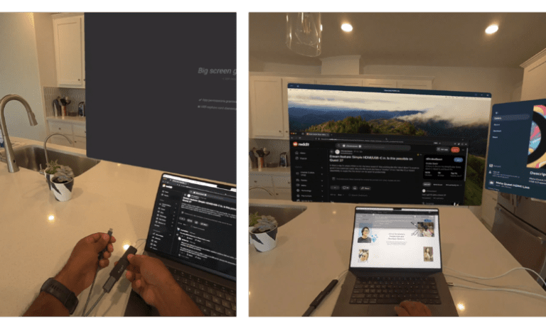 Căștile Meta Quest devin ecrane pentru dispozitivele compatibile HDMI, DisplayPort și USB-C