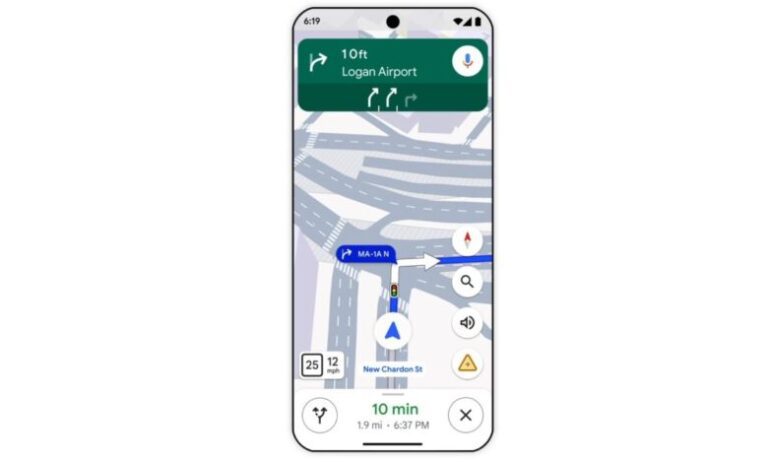 Google Maps te va putea ajuta și cu încadrarea corectă pe banda de circulație