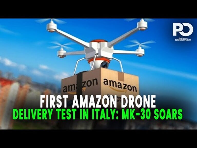 Amazon a testat cu succes livrări cu drone în Italia