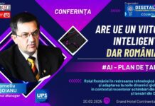 Corneliu Vișoianu, UPS Dragomirești @ Conferința #AI – Plan de țară: Dacă România nu investește în AI, securitate digitală și cercetare, riscăm să devenim dependenți de cei care o fac