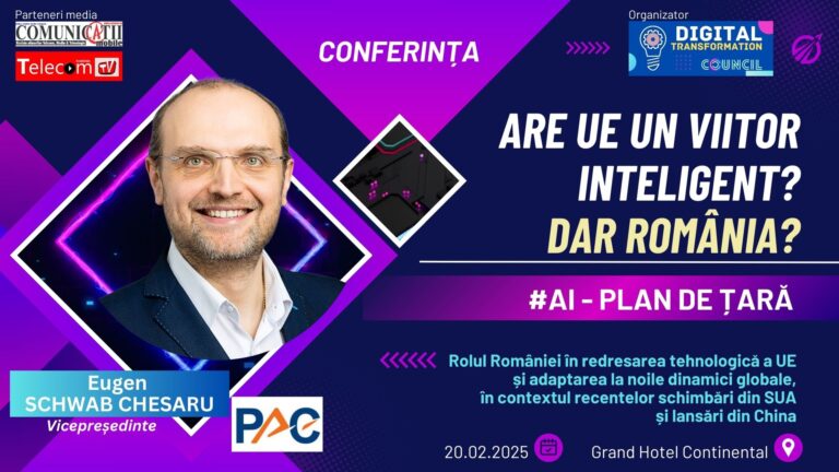 Eugen Schwab-Chesaru, PAC @ Conferința #AI – Plan de țară: Statul român trebuie să fie un orchestrator în proiectele de IT și inteligență artificială