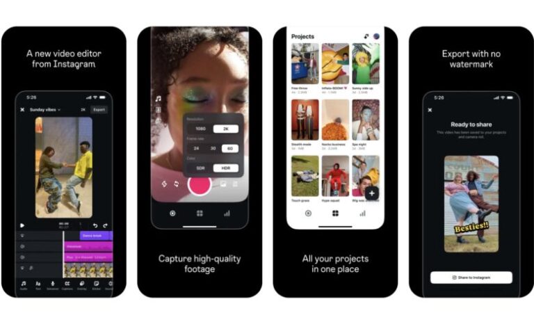 Meta oferă creatorilor Instagram o nouă aplicație pentru editare video, sperând să atragă și vedetele TikTok