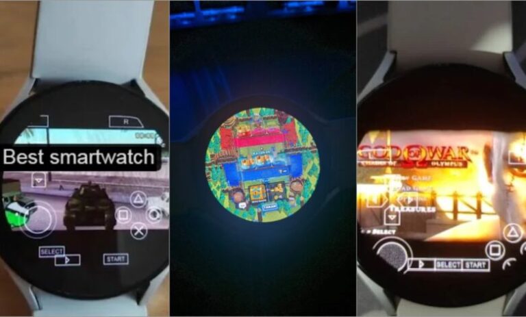 Un emulator de PSP pe un Galaxy Watch 5 transformă ceasul într-o consolă de jocuri