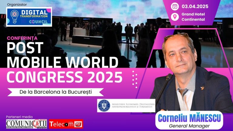Corneliu Mănescu, MEDAT @ Conferința Post MWC 2025: Digitalizarea rurală și proiectul DigiCountry – România la intersecția dintre inovație și nevoia reală