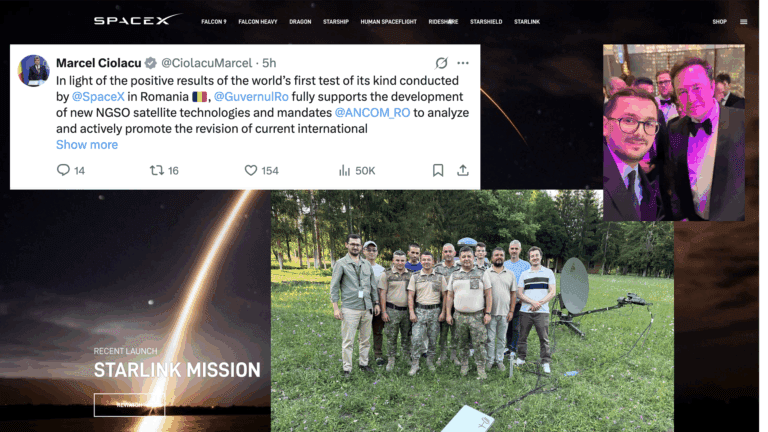 Premierul Ciolacu anunţă pe X că România va sprijini reformarea standardelor de comunicaţii prin satelit, după rezultatele pozitive ale unor teste în premieră globală realizate de SpaceX în România cu ANCOM şi MApN. Schimbarea ar creşte de 8 ori performanţa comunicaţiilor satelitare. SpaceX e numărul 1 în România