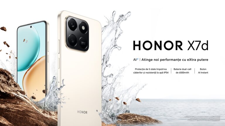 HONOR X7d – Primul smartphone din clasa sa cu buton AI dedicat