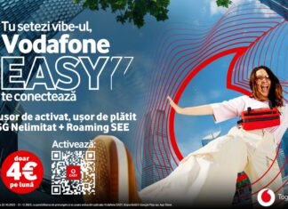 Vodafone lansează un nou serviciu mobil, Easy, de la 2 euro pe lună