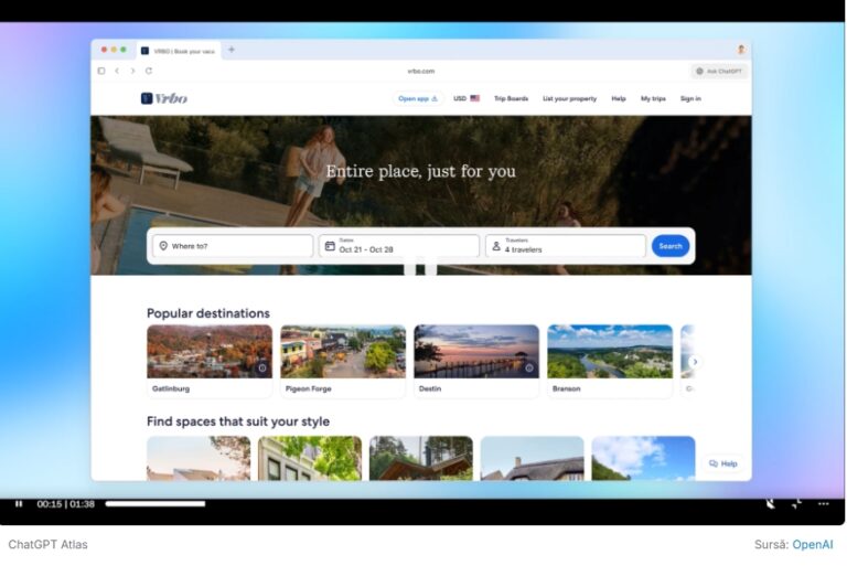 OpenAI a lansat browserul cu inteligență artificială ChatGPT Atlas. Atac la Google