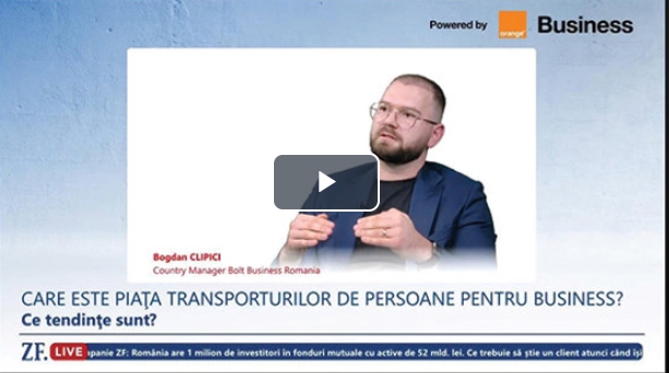 Bogdan Clipici, country manager al Bolt Business România: Deservim în prezent peste 5.000 de companii din România, de la IMM-uri la companii cu mii de angajaţi