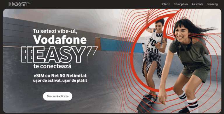 Vodafone vine cu un rival pentru Orange YOXO pe segmentul abonamentelor 100% digitale gestionate dintr-o aplicaţie şi lansează serviciul EASY. Preţuri de la 2 euro pe lună. Ana Popa, Vodafone: „Noul produs se adresează cu precădere generaţiei digitale”