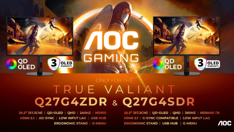 AGON by AOC a lansat primele monitoare QD-OLED din gama AOC GAMING