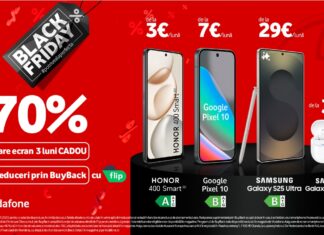 Google Pixel 10 și Motorola G86 Power au discount de 70% de Black Friday, la Vodafone