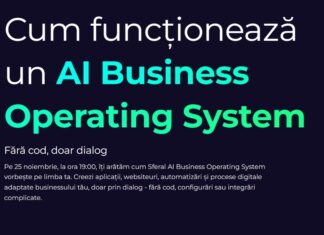 Platforma Sferal AI se lansează pe 25 noiembrie