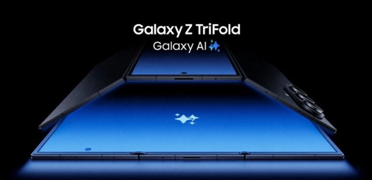 FOTO Samsung lansează primul lor telefon care se pliază în trei. Preț și specificații