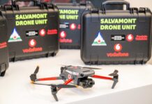 Vodafone donează echipamente de 150.000 de euro către Salvamont – fiecare serviciu judeţean primeşte drone cu AI şi termoviziune