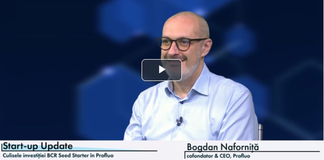 Bogdan Năforniţă, cofondator şi CEO al Profluo: Vizăm o dublare a veniturilor în 2026, după ce am încheiat anul trecut cu venituri de circa 700.000 de euro. Lansăm module noi pentru trezorerie şi deconturi