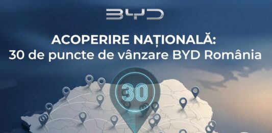 BYD ajunge la 30 de puncte de vânzare prin adăugarea a 5 noi dealeri